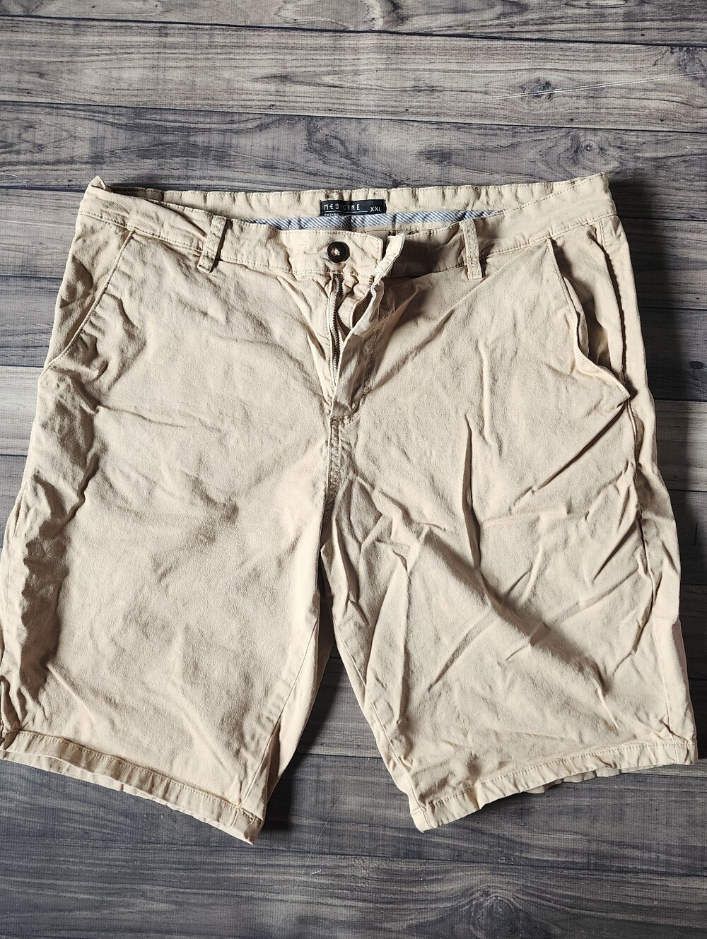 Men's Khaki Casual Shorts - Beige